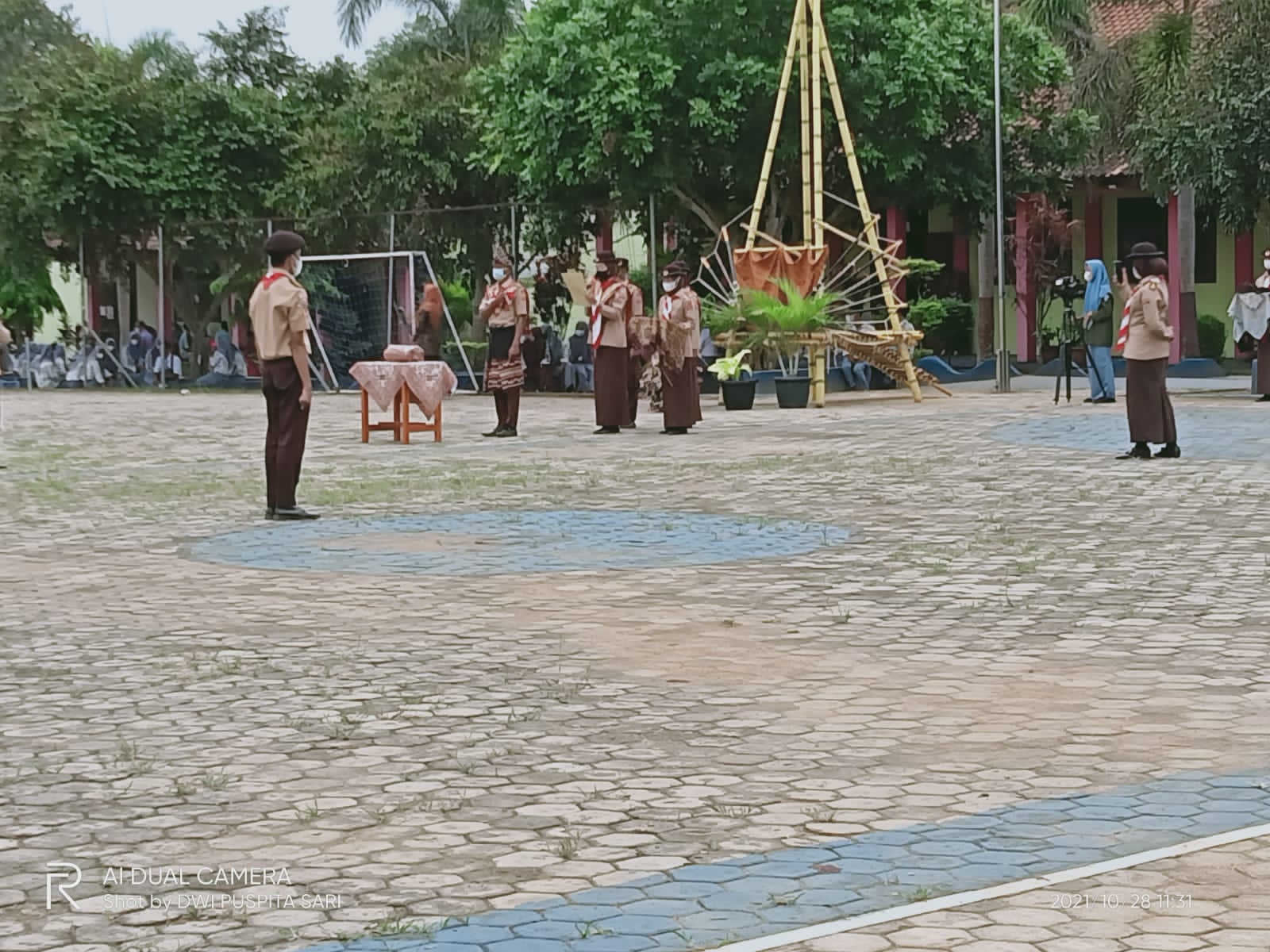 upacara Penerimaan Tamu Ambalan SMA NEGERI 1 ADILUWIH